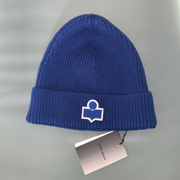 Isable Marant Bayle Logo Merino Wool Beanie - Picture 1 of 6